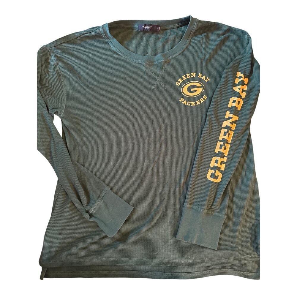 GREEN BAY PACKERS, JUNK FOOD, long sleeve shirt - size LARGE